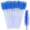 Nylon Eyelash Brush Blue 50 pcs