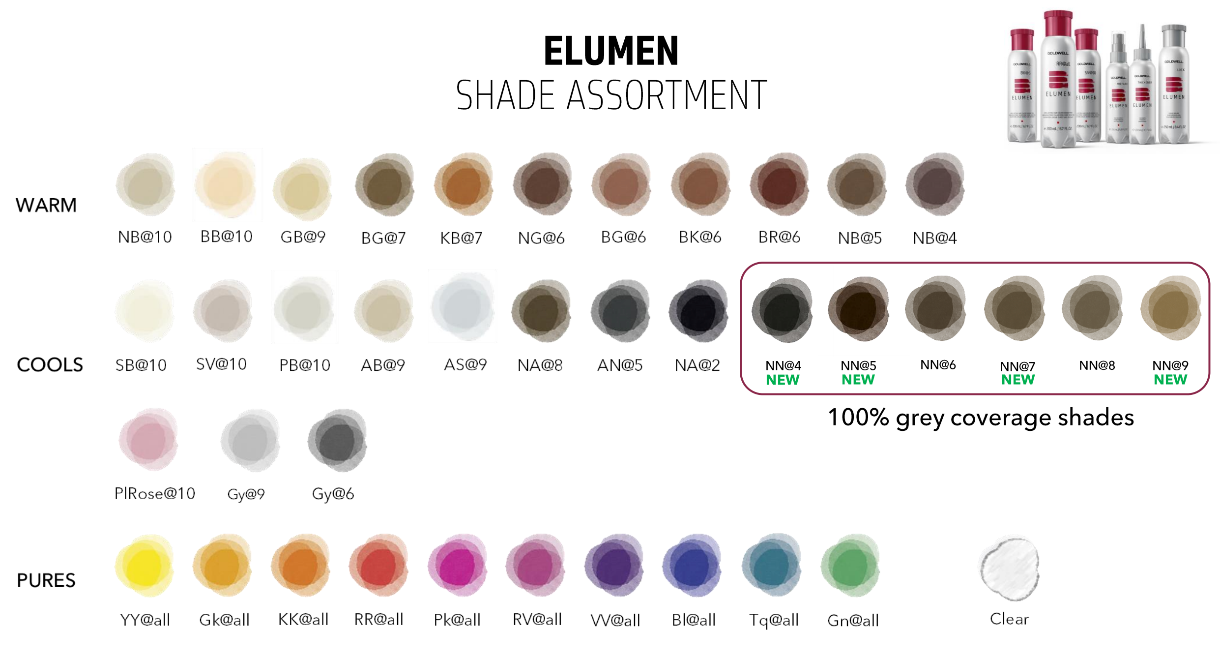 Goldwell Elumen AN@5 tummanruskea hiusväri. Elumen värit. Elumen hiusvärit.