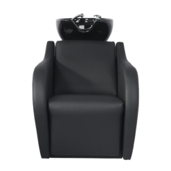 Kampaamon pesupaikka Weelko Wisp+ jalkatuki - musta allas