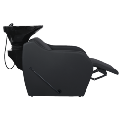 Kampaamon pesupaikka Weelko Wisp+ jalkatuki - musta allas