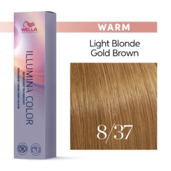 Wella Illumina Color 8/37 Light Blonde Gold Brown hiusväri 60 ml. Wella Illumina hiusvärit