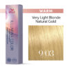 Wella Illumina Color 9/03 Very Light Blonde Natural Gold hiusväri 60 ml. Wella Illumina hiusvärit.