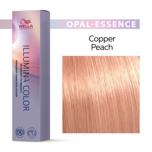 Wella Illumina Color Opal - Essence Copper Peach hiusväri 60 ml. Wella Illumina hiusvärit.