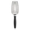 Olivia Garden Fingerbrush Combo Boar & Nylon Trinity Silver Brush. Fingerbrush hiusharjat