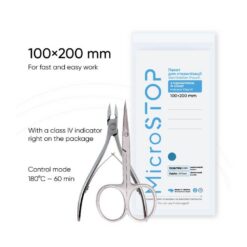 MicroSTOP WHITE Itsesulkeutuva sterilointi pussi 100×200 mm – 100 kpl
