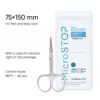 MicroSTOP WHITE Itsesulkeutuva sterilointi pussi 75×150 mm – 100 kpl