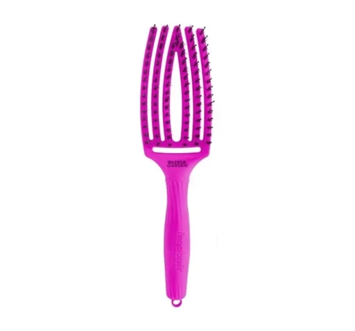 Olivia Garden Fingerbrush Combo Medium Neon Purple hiusharja. Olivia Garden Fingerbrush hiusharjat.