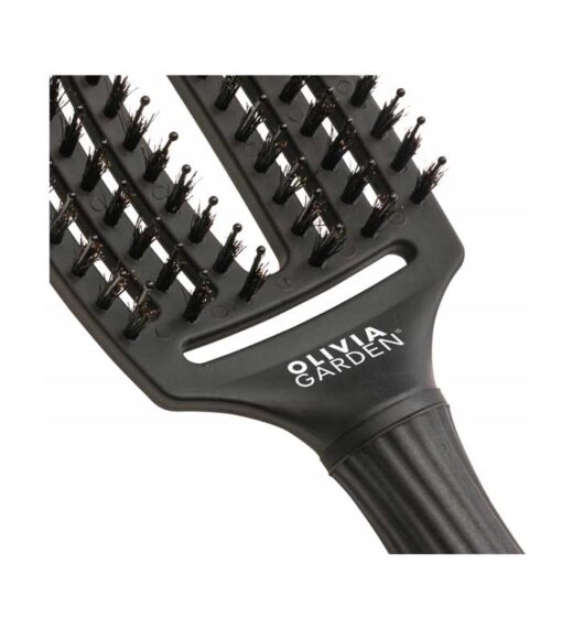 Olivia Garden Fingerbrush Combo Medium Full Black hiusharja. Hiusharjat.