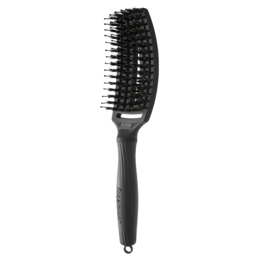 Olivia Garden Fingerbrush Combo Medium Full Black hiusharja UUTUUS! - Image 3