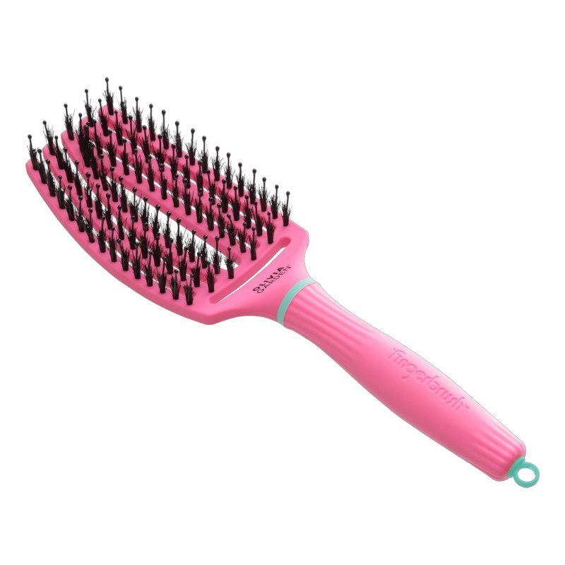 Olivia Garden Fingerbrush Combo Medium - Lollipop Pink