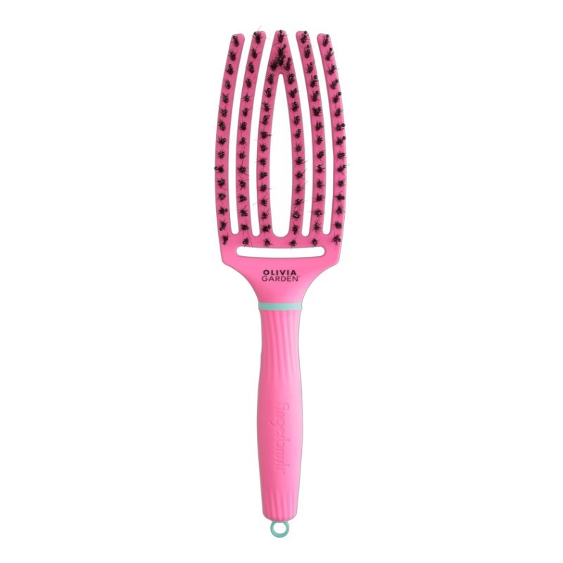 Olivia Garden Fingerbrush Combo Medium - Lollipop Pink