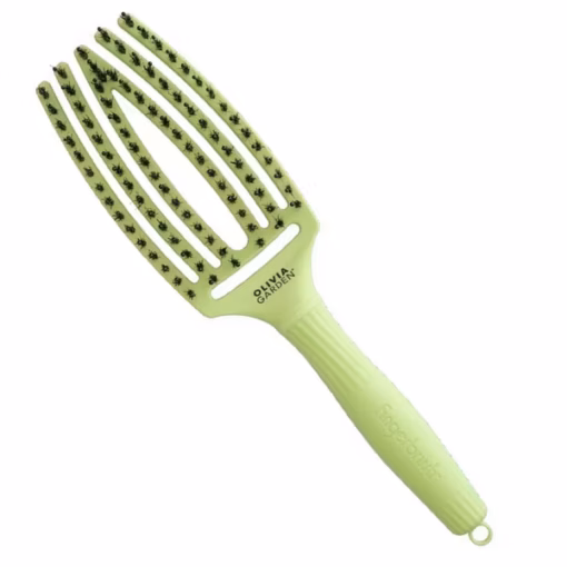 Olivia Garden Fingerbrush Combo Medium, Green Pistachio