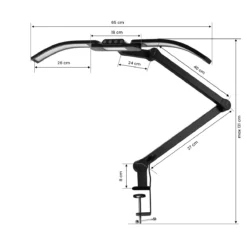 Glow PRO Extra manikyyrilamppu – musta