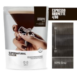 Wella Professionals SUPERNATURAL 4/08 Espresso Brunette 120 g