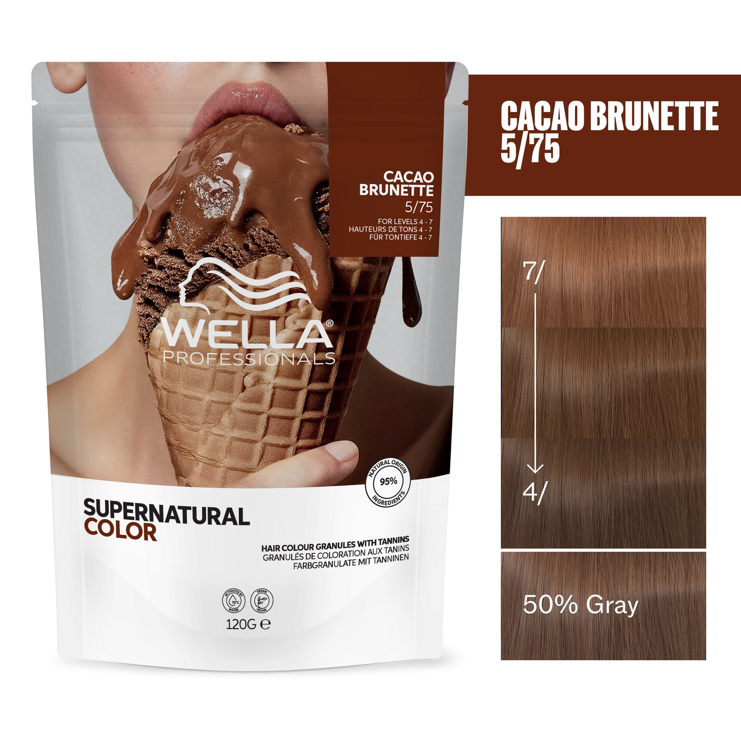 Wella Professionals SUPERNATURAL 5/75 Cacao Brunette 120 g